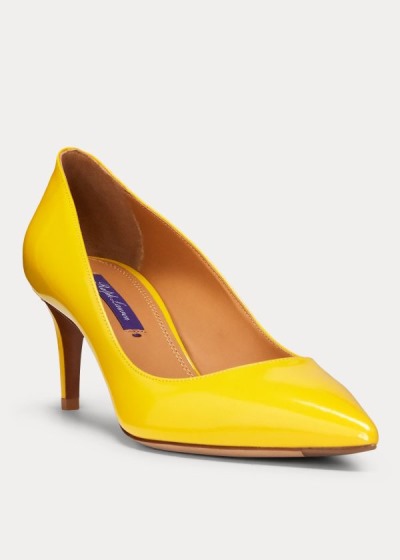 Ralph Lauren Dinah Patent Calfskin Pumps Dame Danmark (KMPXW0914)